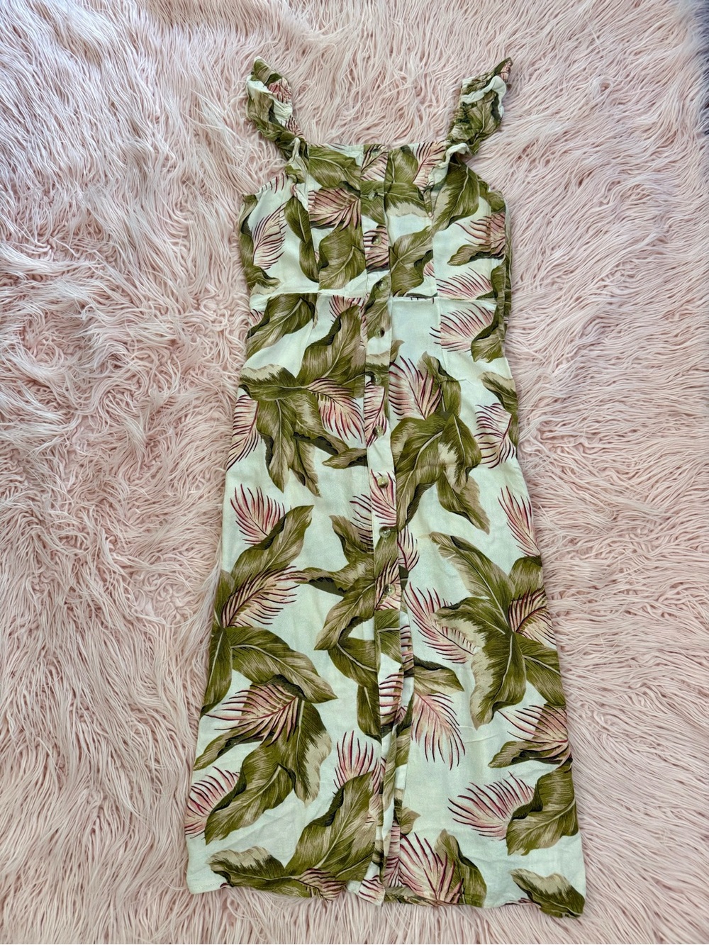 Billabong Tropical Button-Front Dress
